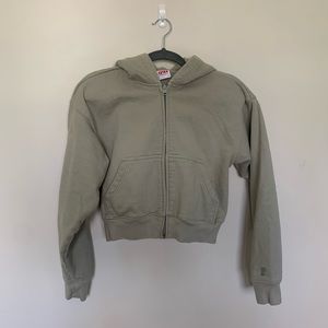 tna extrafleece cropped zip up